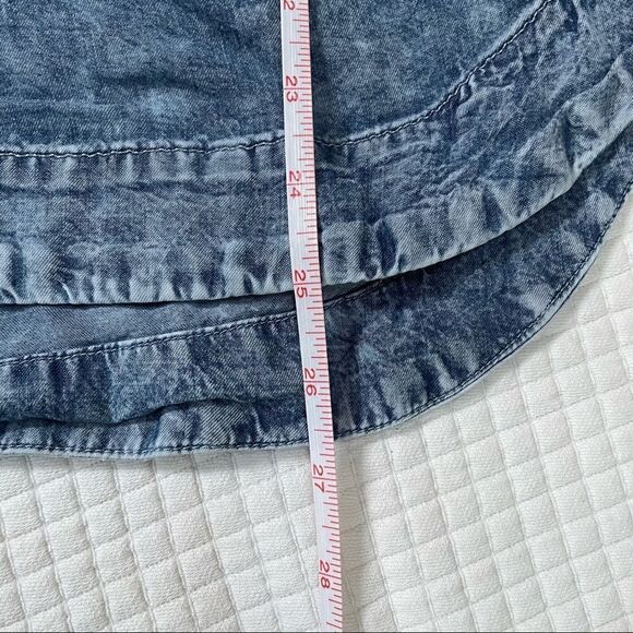 Soho NY&Co Jeans small cap sleeve denim blouse - Picture 7 of 9